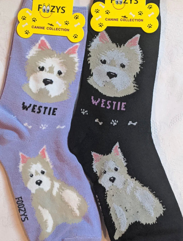 Women’s Westie Socks - Jilly's Socks 'n Such