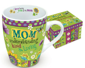 Hearts & Hugs Boxed Mug - Mom