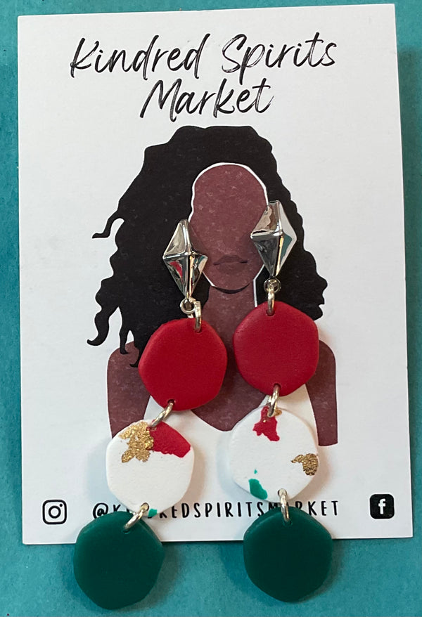 Kindred Spirits Market Holiday Earrings Style 619 - Jilly's Socks 'n Such