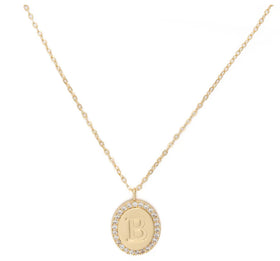 “Samantha” initial necklace by Michelle McDowell