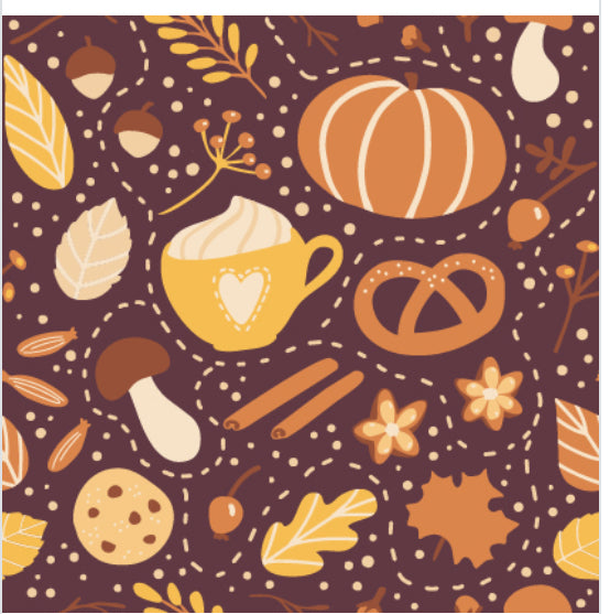 Compression Socks - Pumpkin Spice Latte - Jilly's Socks 'n Such