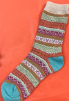 Pattern Striped women’s crew socks - 4 designs - Jilly's Socks 'n Such