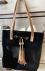 Liz Soto “Jane” horsebit tote with tassel - 4 colors