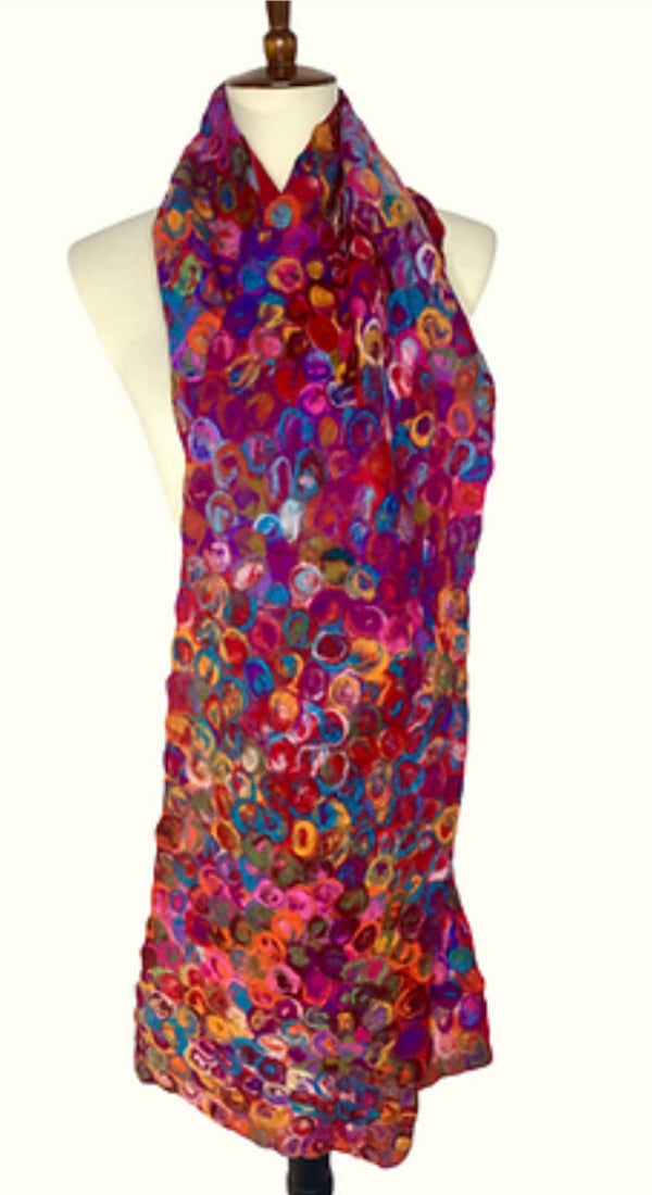 Pomegranate Moon: “Confetti” scarf - Jilly's Socks 'n Such