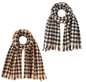 Houndstooth Scarf- 2 colors