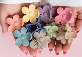 Flower Hair Claw Clips multiple colors