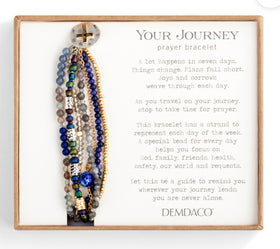 Your Journey Indigo Adjustable Beaded Prayer Bracelet 7