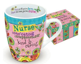 Hearts & Hugs Boxed Mug - Nurse