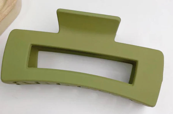 Rectangle Claw Hair Clips-multiple colors - Jilly's Socks 'n Such