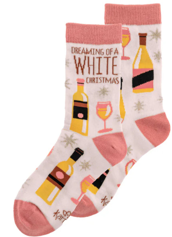 Women’s Karma socks-“Dreaming of a White Christmas”