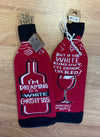Christmas Wine Bottle Sock Covers - Jilly's Socks 'n Such