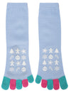 Festive Holiday Non-Skid Toe Socks- “Skating Penguin”