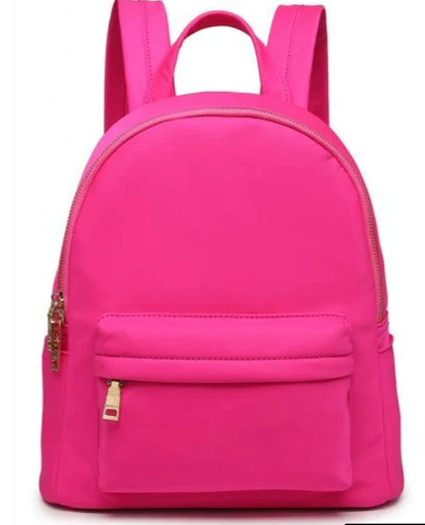 Phina Nylon Backpack-hot pink- by Jen & Co - Jilly's Socks 'n Such
