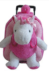 Rolling Child’s Backpack with Removable Plush - Jilly's Socks 'n Such