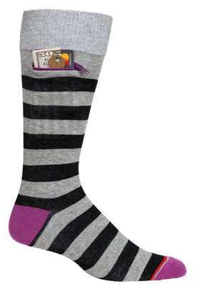 Pocket socks-Grey Rugby