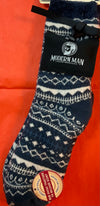 Aromasoles MODERN MAN Bourbon & Shea Butter Infused Gripper Slipper Socks-3 Nordic design colors