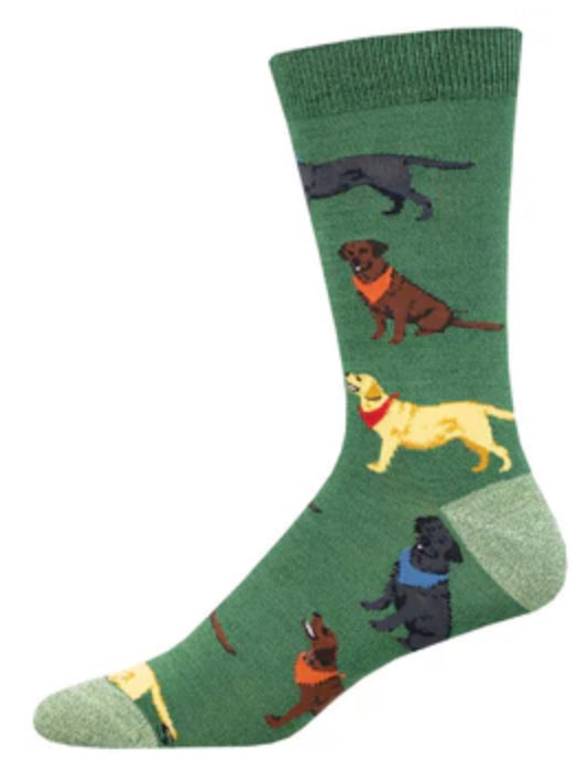 Men's Loving Labradors Bamboo Socks - Jilly's Socks 'n Such