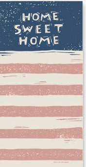 Home Sweet Home red, white, blue- List Notepad Tablet