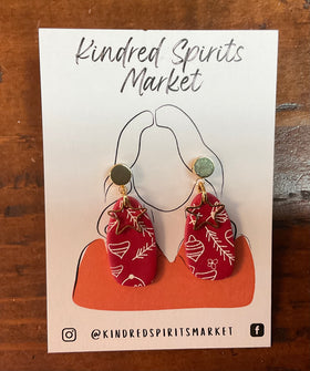 Kindred Spirits Market Earrings Style 1210- Christmas Stars