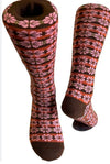 Women’s  Alpaca Socks - Pin Wheel - Jilly's Socks 'n Such