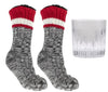 Aromasoles Men’s Socks on the Rocks Gift Set, Includes Bourbon Infused Slipper Socks & Tumbler