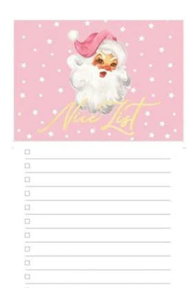 Magnetic Notepad Santa “Nice List”