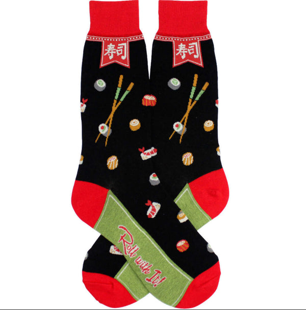 Men’s Sushi and Chopsticks Socks - Jilly's Socks 'n Such