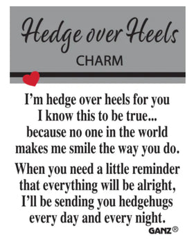 Hedge Over Heels Hedgehog Pocket Token Charm