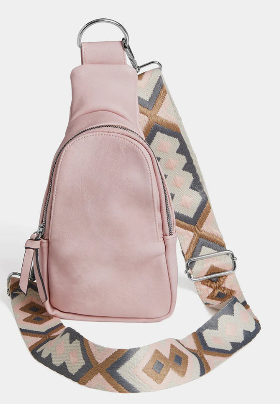 Rhea Crossbody-Dusty Pink - Jilly's Socks 'n Such