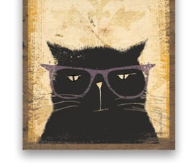 Not Today, Maybe Tomorrow Black Cat Magnetic List Pad