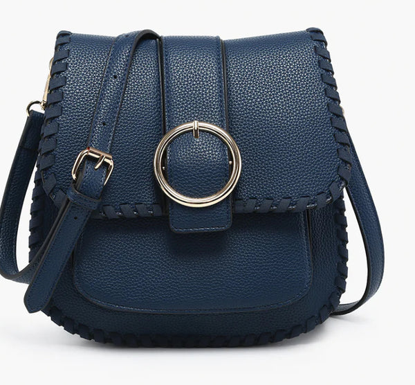 Sandra Vegan Buckle Crossbody - Jilly's Socks 'n Such