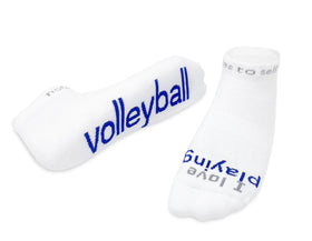 Notes to Self Socks “I love playing volleyball” White Multiple sizes