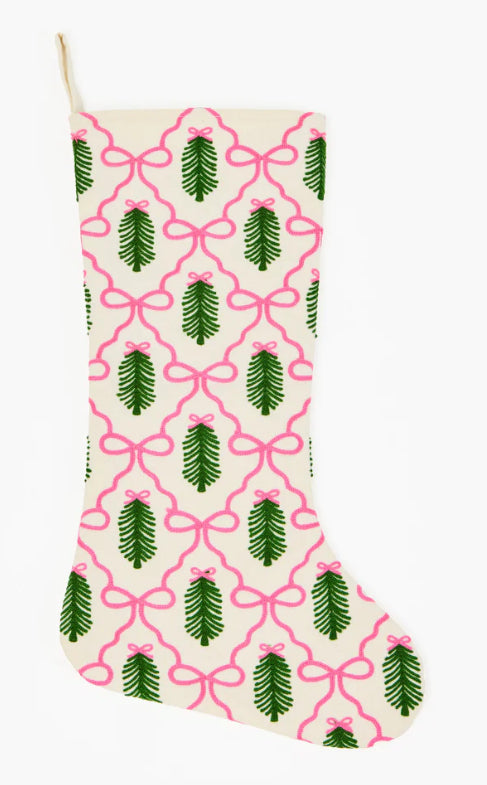 MARY SQUARE SPRUCE THINGS UP STOCKING - Jilly's Socks 'n Such