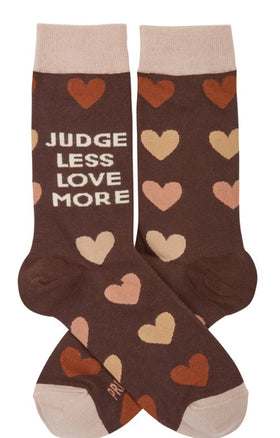 Judge Less Love More Socks - One Size