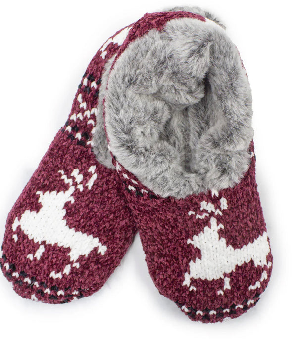 Aromasoles Women’s Pashmina-like Faux Fur lined Slipper infused with Neroli & Shea Butter