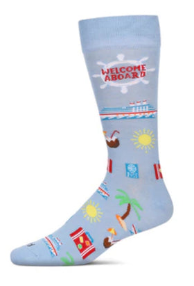 Men’s “Welcome Aboard “ Bamboo Socks