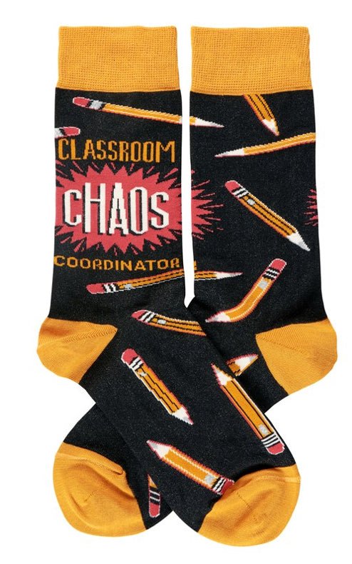 Classroom Chaos Socks - One Size - Jilly's Socks 'n Such