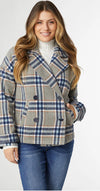 Coco+Carmen Brixen Plaid Jacket-grey/navy/camel