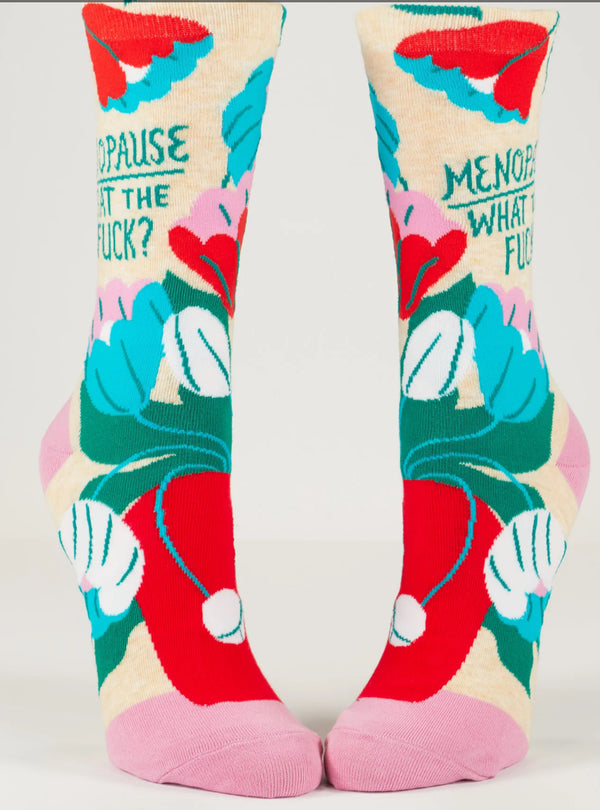 Women’s “Menopause What the Fuck” Socks - Jilly's Socks 'n Such