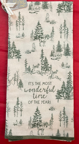 Holiday Tea Towel by Karma - “It’s the most wonderful time of year!”