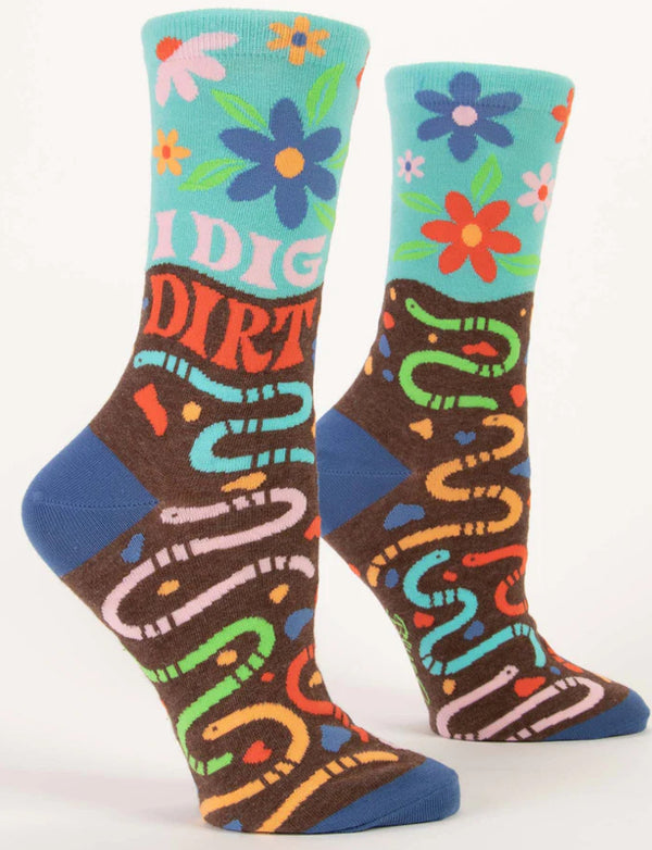 Women’s “I Dig Dirt” Socks - Jilly's Socks 'n Such