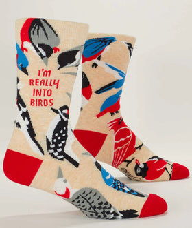 Men’s “I’m really into birds” Saying Socks