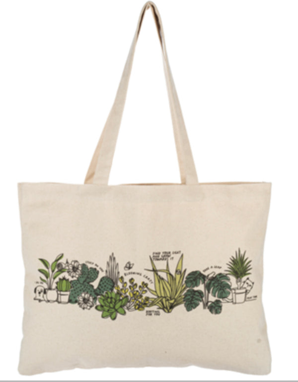 Botanical Tote Bag - Jilly's Socks 'n Such