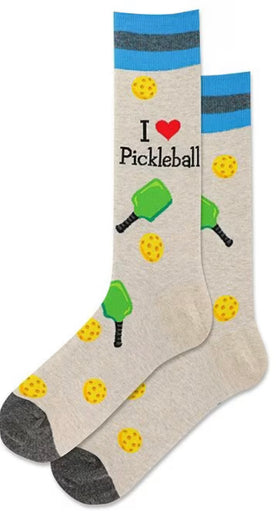 Men’s “I ❤️ Pickleball” socks