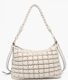 Jacqueline Quilted Satchel/Shoulder Bag