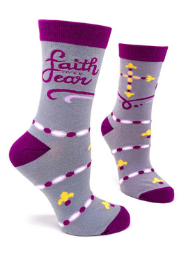 Faith Over Fear Women’s Crew Socks