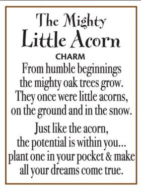 The Mighty Little Acorn Pocket Charm