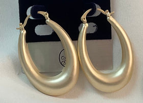 Brushed Gold Teardrop earrings