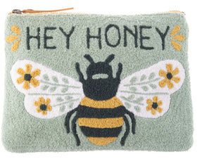 Karma Embroidered Carry All - “Hey Honey”