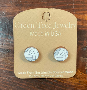 Volleyball Stud Earrings